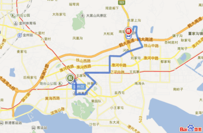 大連開發(fā)區(qū)5路公交車路線